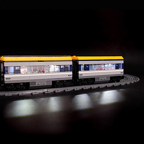 BRIKSMAX Kit de Iluminación Led para Lego City Tren De Pasajeros, Compatible con Ladrillos de Construcción Lego Modelo 60197, Juego de Legos no Incluido