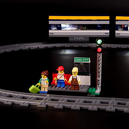 BRIKSMAX Kit de Iluminación Led para Lego City Tren De Pasajeros, Compatible con Ladrillos de Construcción Lego Modelo 60197, Juego de Legos no Incluido