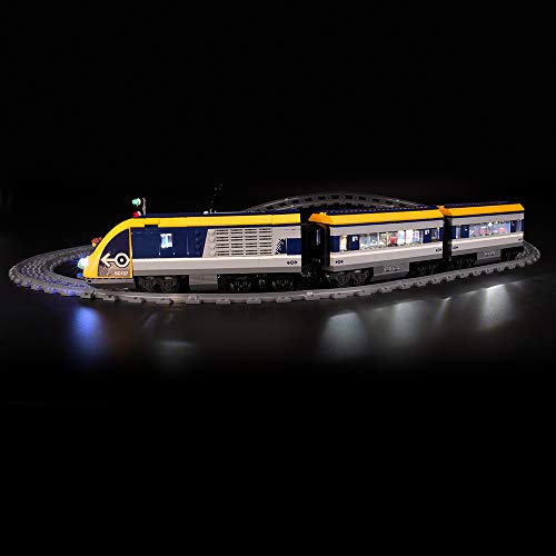 BRIKSMAX Kit de Iluminación Led para Lego City Tren De Pasajeros, Compatible con Ladrillos de Construcción Lego Modelo 60197, Juego de Legos no Incluido