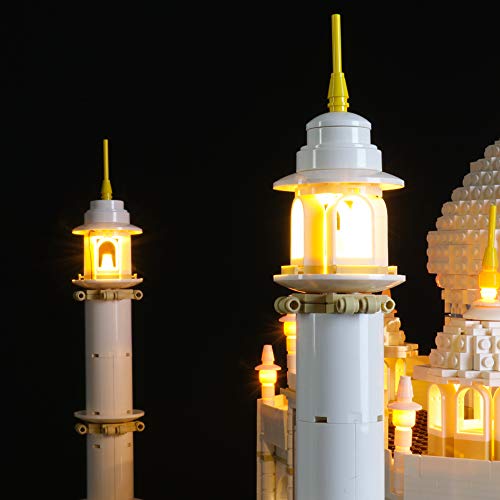 BRIKSMAX Kit de Iluminación Led para Lego Creator Expert Taj Mahal,Compatible con Ladrillos de Construcción Lego Modelo 10256, Juego de Legos no Incluido