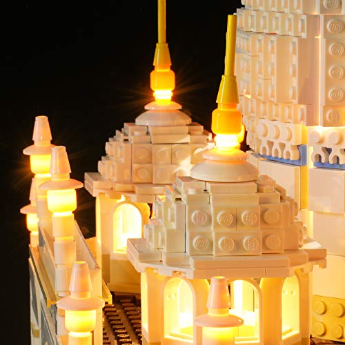 BRIKSMAX Kit de Iluminación Led para Lego Creator Expert Taj Mahal,Compatible con Ladrillos de Construcción Lego Modelo 10256, Juego de Legos no Incluido