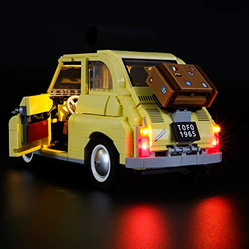 BRIKSMAX Kit de Iluminación Led para Lego Fiat 500,Compatible con Ladrillos de Construcción Lego Modelo 10271, Juego de Legos no Incluido