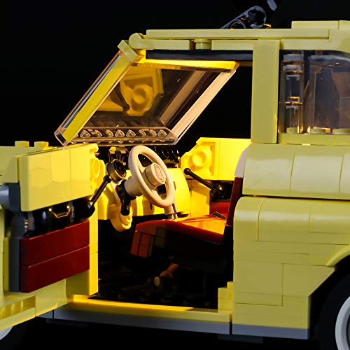 BRIKSMAX Kit de Iluminación Led para Lego Fiat 500,Compatible con Ladrillos de Construcción Lego Modelo 10271, Juego de Legos no Incluido