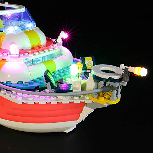 BRIKSMAX Kit de Iluminación Led para Lego Friends Barco de Rescate,Compatible con Ladrillos de Construcción Lego Modelo 41381, Juego de Legos no Incluido