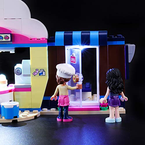 BRIKSMAX Kit de Iluminación Led para Lego Friends Cafetería Cupcake de Olivia,Compatible con Ladrillos de Construcción Lego Modelo 41366, Juego de Legos no Incluido