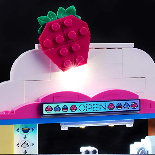 BRIKSMAX Kit de Iluminación Led para Lego Friends Cafetería Cupcake de Olivia,Compatible con Ladrillos de Construcción Lego Modelo 41366, Juego de Legos no Incluido