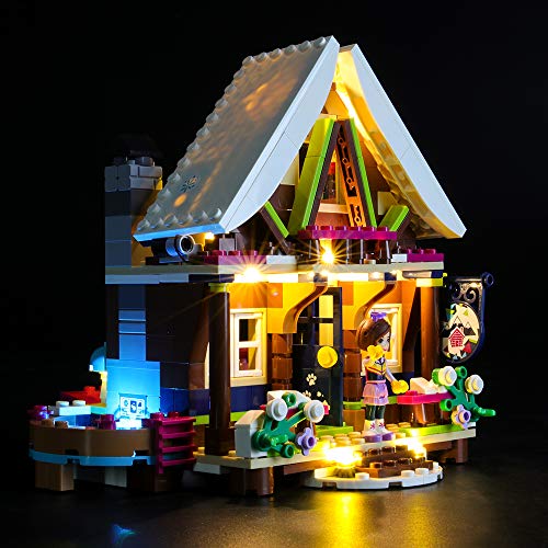 BRIKSMAX Kit de Iluminación Led para Lego Friends estación de esquí Cabaña,Compatible con Ladrillos de Construcción Lego Modelo 41323, Juego de Legos no Incluido