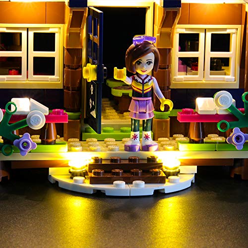 BRIKSMAX Kit de Iluminación Led para Lego Friends estación de esquí Cabaña,Compatible con Ladrillos de Construcción Lego Modelo 41323, Juego de Legos no Incluido