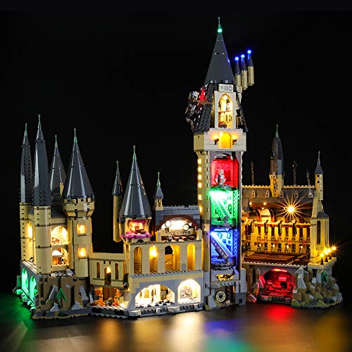 BRIKSMAX Kit de Iluminación Led para Lego Harry Potter Castillo de Hogwarts ,Compatible con Ladrillos de Construcción Lego Modelo 71043, Juego de Legos no Incluido