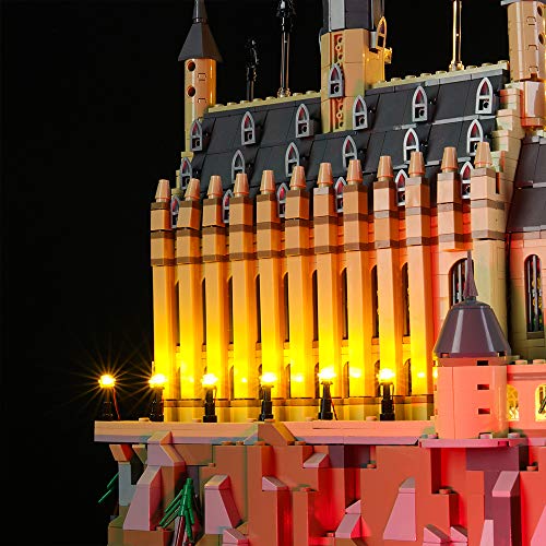 BRIKSMAX Kit de Iluminación Led para Lego Harry Potter Castillo de Hogwarts ,Compatible con Ladrillos de Construcción Lego Modelo 71043, Juego de Legos no Incluido