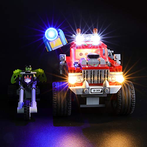 BRIKSMAX Kit de Iluminación Led para Lego Hidden Side Camión Acrobático de El Fuego,Compatible con Ladrillos de Construcción Lego Modelo 70421, Juego de Legos no Incluido