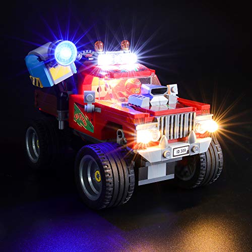 BRIKSMAX Kit de Iluminación Led para Lego Hidden Side Camión Acrobático de El Fuego,Compatible con Ladrillos de Construcción Lego Modelo 70421, Juego de Legos no Incluido