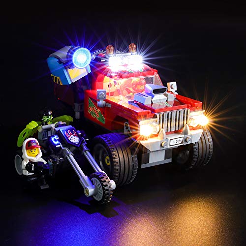 BRIKSMAX Kit de Iluminación Led para Lego Hidden Side Camión Acrobático de El Fuego,Compatible con Ladrillos de Construcción Lego Modelo 70421, Juego de Legos no Incluido