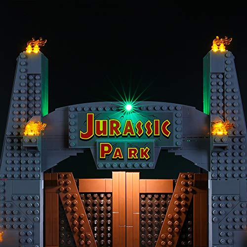 BRIKSMAX Kit de Iluminación Led para Lego Jurassic World Caos del T. Rex,Compatible con Ladrillos de Construcción Lego Modelo 75936, Juego de Legos no Incluido