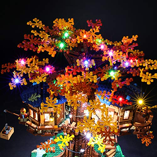 BRIKSMAX Kit de Iluminación Led para Lego La casa del árbol Ideas,Compatible con Ladrillos de Construcción Lego Modelo 21318, Juego de Legos no Incluido