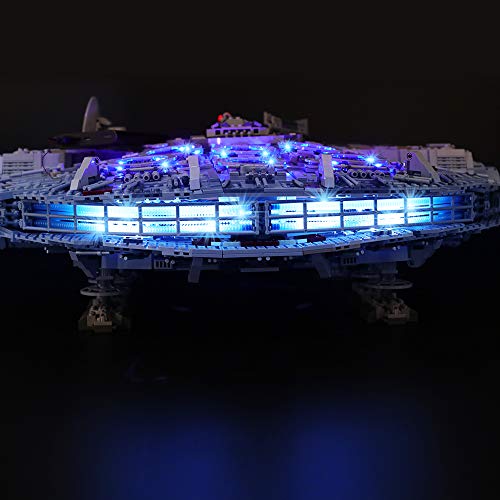 BRIKSMAX Kit de Iluminación Led para Lego Millennium Falcon, Compatible con Ladrillos de Construcción Lego Modelo 75192, Juego de Legos no Incluido