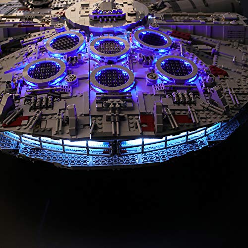 BRIKSMAX Kit de Iluminación Led para Lego Millennium Falcon, Compatible con Ladrillos de Construcción Lego Modelo 75192, Juego de Legos no Incluido