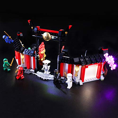 BRIKSMAX Kit de Iluminación Led para Lego Ninjago Monasterio del Spinjitzu,Compatible con Ladrillos de Construcción Lego Modelo 70670, Juego de Legos no Incluido