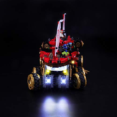 BRIKSMAX Kit de Iluminación Led para Lego Ninjago Navío de Tierra de Vehículo Todoterreno Ninja,Compatible con Ladrillos de Construcción Lego Modelo 70677, Juego de Legos no Incluido