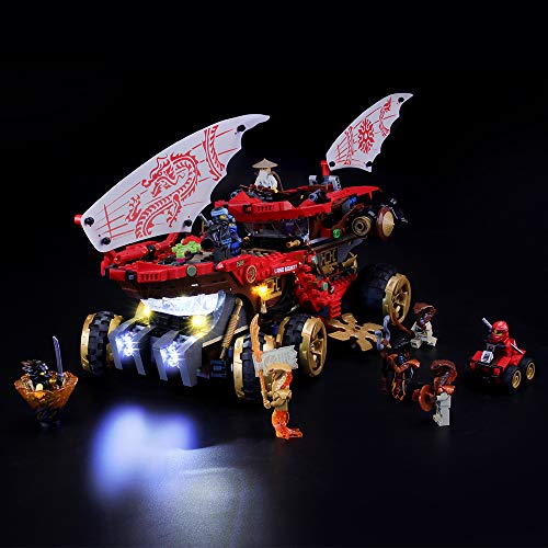 BRIKSMAX Kit de Iluminación Led para Lego Ninjago Navío de Tierra de Vehículo Todoterreno Ninja,Compatible con Ladrillos de Construcción Lego Modelo 70677, Juego de Legos no Incluido