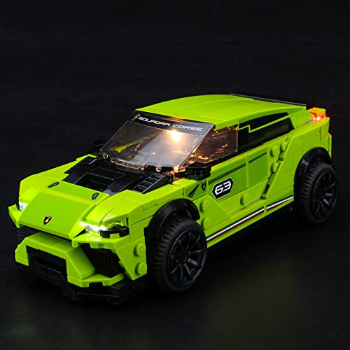 BRIKSMAX Kit de iluminación LED para LEGO Speed Champions Lamborghini Urus ST-X y Lamborghini Huracán Super Trofeo EVO - Compatible con Lego 76899 Building Blocks Model- No incluir el conjunto de Lego