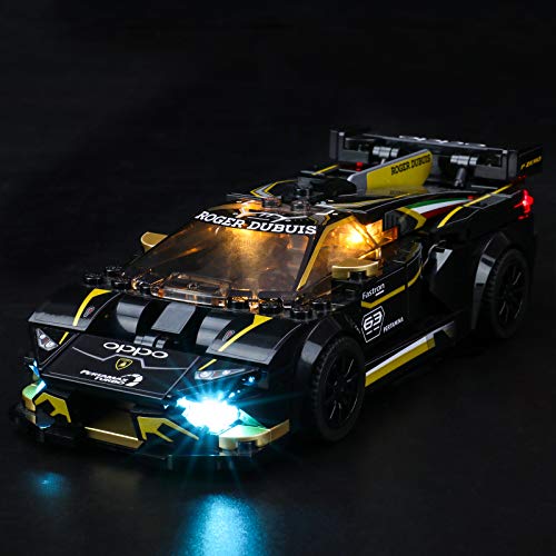 BRIKSMAX Kit de iluminación LED para LEGO Speed Champions Lamborghini Urus ST-X y Lamborghini Huracán Super Trofeo EVO - Compatible con Lego 76899 Building Blocks Model- No incluir el conjunto de Lego