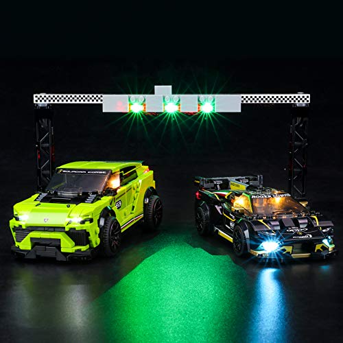 BRIKSMAX Kit de iluminación LED para LEGO Speed Champions Lamborghini Urus ST-X y Lamborghini Huracán Super Trofeo EVO - Compatible con Lego 76899 Building Blocks Model- No incluir el conjunto de Lego