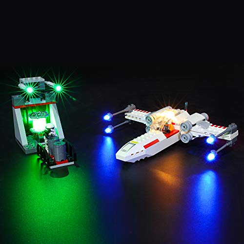 BRIKSMAX Kit de Iluminación Led para Lego Star Wars Asalto a la Trinchera del Caza Estelar ala-X,Compatible con Ladrillos de Construcción Lego Modelo 75235, Juego de Legos no Incluido