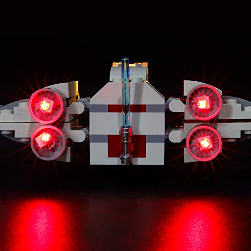 BRIKSMAX Kit de Iluminación Led para Lego Star Wars Asalto a la Trinchera del Caza Estelar ala-X,Compatible con Ladrillos de Construcción Lego Modelo 75235, Juego de Legos no Incluido