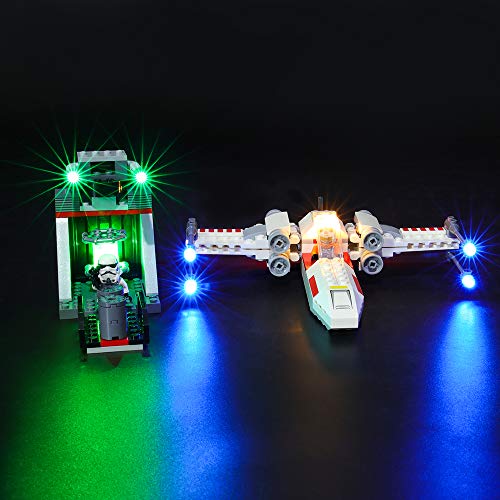 BRIKSMAX Kit de Iluminación Led para Lego Star Wars Asalto a la Trinchera del Caza Estelar ala-X,Compatible con Ladrillos de Construcción Lego Modelo 75235, Juego de Legos no Incluido