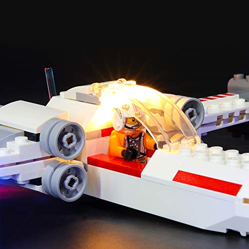 BRIKSMAX Kit de Iluminación Led para Lego Star Wars Asalto a la Trinchera del Caza Estelar ala-X,Compatible con Ladrillos de Construcción Lego Modelo 75235, Juego de Legos no Incluido