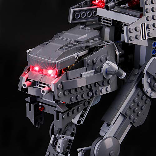 BRIKSMAX Kit de Iluminación Led para Lego Star Wars Episode VIII First Order Assault Walker,Compatible con Ladrillos de Construcción Lego Modelo 75189, Juego de Legos no Incluido