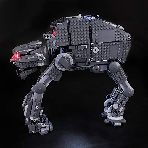 BRIKSMAX Kit de Iluminación Led para Lego Star Wars Episode VIII First Order Assault Walker,Compatible con Ladrillos de Construcción Lego Modelo 75189, Juego de Legos no Incluido