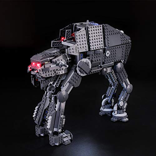 BRIKSMAX Kit de Iluminación Led para Lego Star Wars Episode VIII First Order Assault Walker,Compatible con Ladrillos de Construcción Lego Modelo 75189, Juego de Legos no Incluido