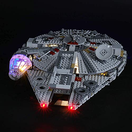 BRIKSMAX Kit de Iluminación Led para Lego Star Wars Halcón Milenario,Compatible con Ladrillos de Construcción Lego Modelo 75257, Juego de Legos no Incluido