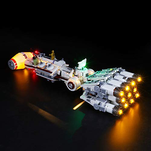 BRIKSMAX Kit de Iluminación Led para Lego Star Wars Tantive IV,Compatible con Ladrillos de Construcción Lego Modelo 75244, Juego de Legos no Incluido