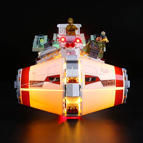 BRIKSMAX Kit de Iluminación Led para Lego Star Wars Tantive IV,Compatible con Ladrillos de Construcción Lego Modelo 75244, Juego de Legos no Incluido