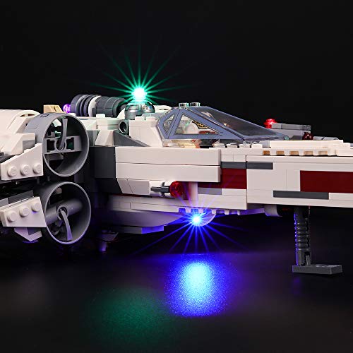 BRIKSMAX Kit de Iluminación Led para Lego Star Wars TM Caza Estelar ala-X, Compatible con Ladrillos de Construcción Lego Modelo 75218, Juego de Legos no Incluido