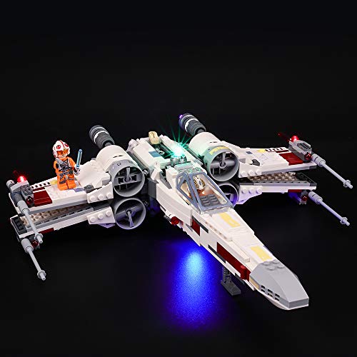 BRIKSMAX Kit de Iluminación Led para Lego Star Wars TM Caza Estelar ala-X, Compatible con Ladrillos de Construcción Lego Modelo 75218, Juego de Legos no Incluido