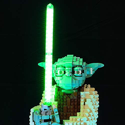 BRIKSMAX Kit de Iluminación Led para Lego Star Wars Yoda,Compatible con Ladrillos de Construcción Lego Modelo 75255, Juego de Legos no Incluido