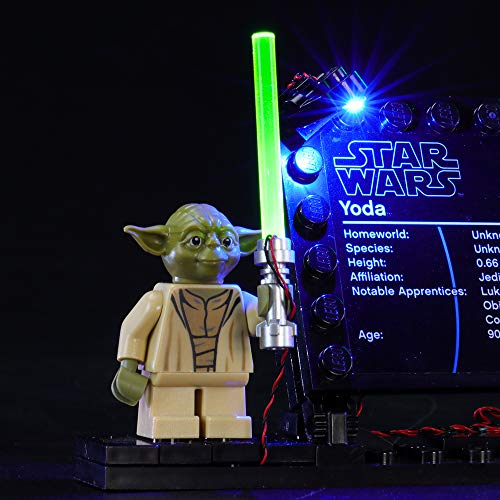 BRIKSMAX Kit de Iluminación Led para Lego Star Wars Yoda,Compatible con Ladrillos de Construcción Lego Modelo 75255, Juego de Legos no Incluido