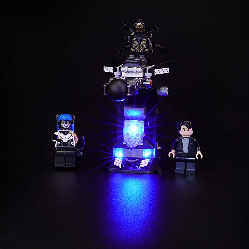 BRIKSMAX Kit de Iluminación Led para Lego Super Heroes Incursión Demoledora del Hulkbuster, Compatible con Ladrillos de Construcción Lego Modelo 76104, Juego de Legos no Incluido