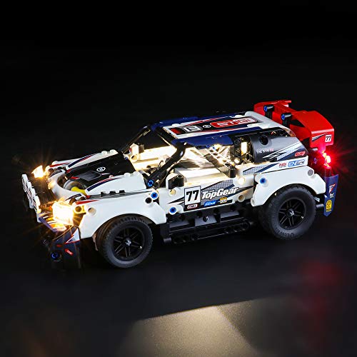 BRIKSMAX Kit de Iluminación Led para Lego Technic Coche de Rally,Compatible con Ladrillos de Construcción Lego Modelo 42109, Juego de Legos no Incluido