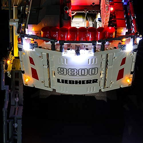 BRIKSMAX Kit de Iluminación Led para Lego Technic Excavadora Liebherr R 9800,Compatible con Ladrillos de Construcción Lego Modelo 42100, Juego de Legos no Incluido