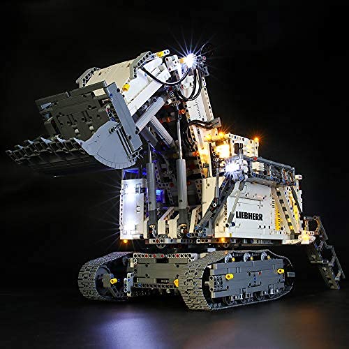 BRIKSMAX Kit de Iluminación Led para Lego Technic Excavadora Liebherr R 9800,Compatible con Ladrillos de Construcción Lego Modelo 42100, Juego de Legos no Incluido