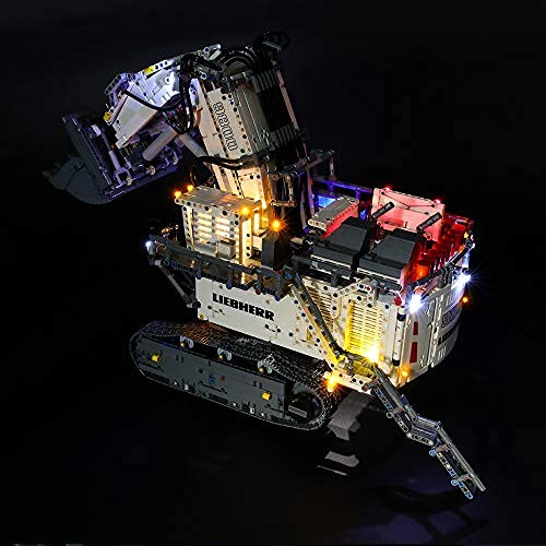 BRIKSMAX Kit de Iluminación Led para Lego Technic Excavadora Liebherr R 9800,Compatible con Ladrillos de Construcción Lego Modelo 42100, Juego de Legos no Incluido