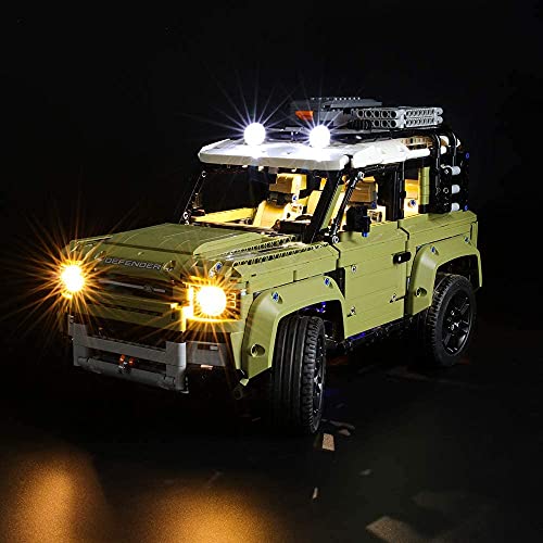 BRIKSMAX Kit de Iluminación Led para Lego Technic Land Rover Defender,Compatible con Ladrillos de Construcción Lego Modelo 42110, Juego de Legos no Incluido