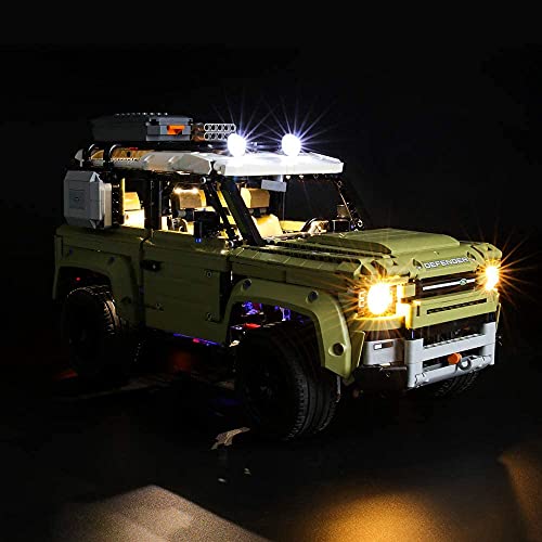 BRIKSMAX Kit de Iluminación Led para Lego Technic Land Rover Defender,Compatible con Ladrillos de Construcción Lego Modelo 42110, Juego de Legos no Incluido