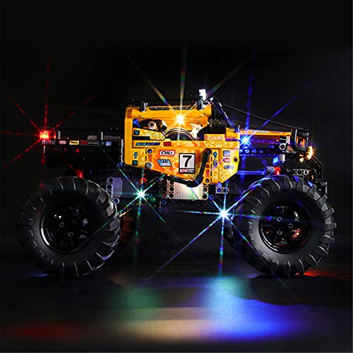 BRIKSMAX Kit de Iluminación Led para Lego Technic Todoterreno Radical 4 x 4,Compatible con Ladrillos de Construcción Lego Modelo 42099, Juego de Legos no Incluido