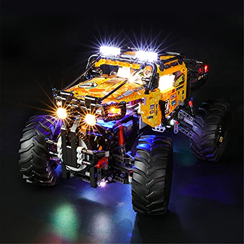 BRIKSMAX Kit de Iluminación Led para Lego Technic Todoterreno Radical 4 x 4,Compatible con Ladrillos de Construcción Lego Modelo 42099, Juego de Legos no Incluido